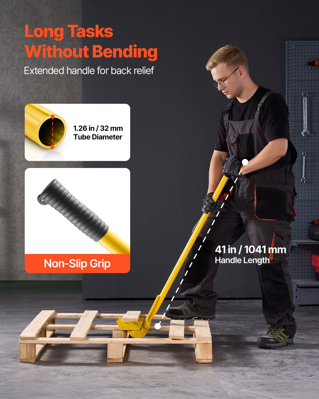 Padėklų ardymo įrankis VEVOR CL-FZ41, 907 kg keliamoji galia