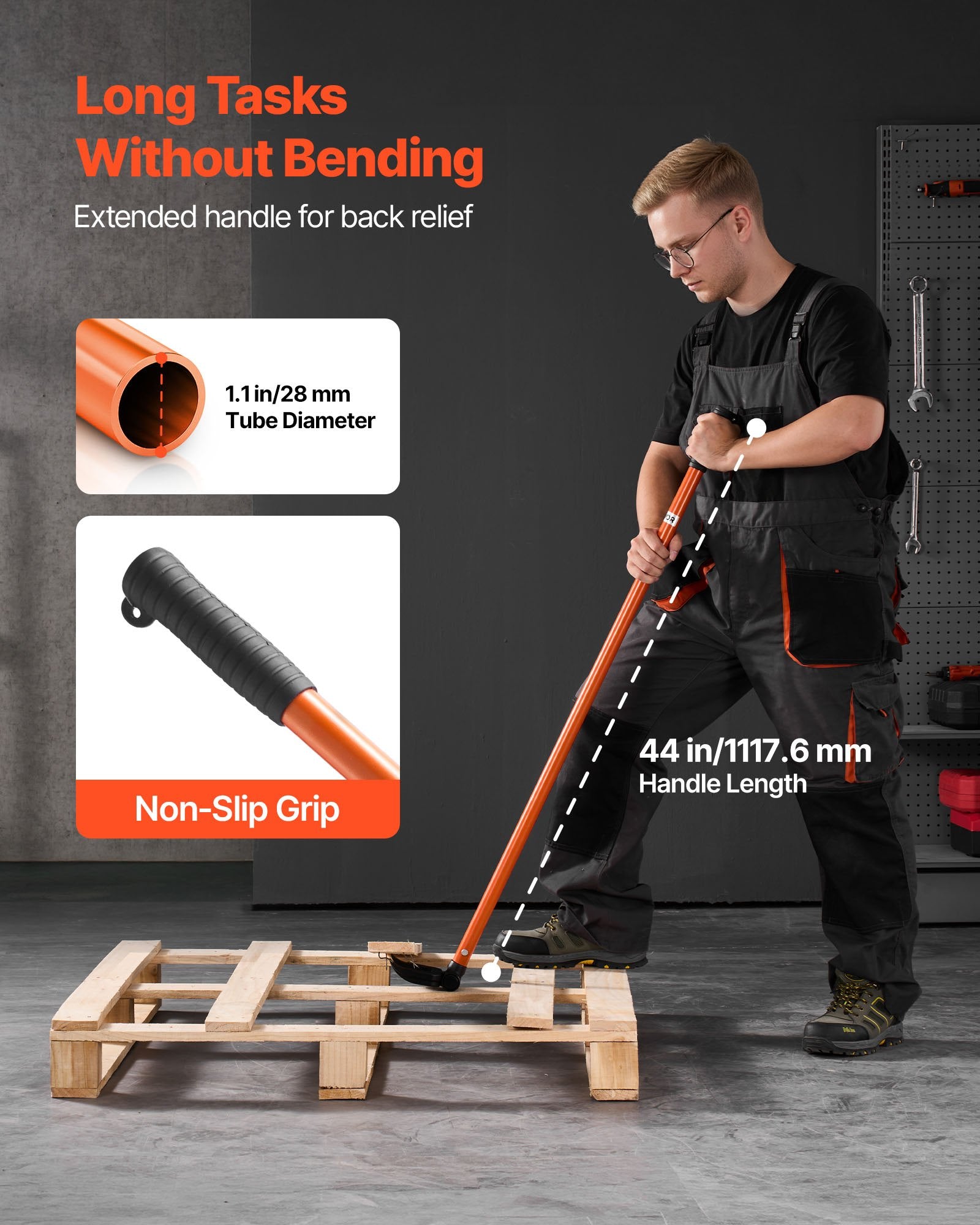 Padėklų ardymo įrankis VEVOR CL-J44, 907 kg keliamoji galia