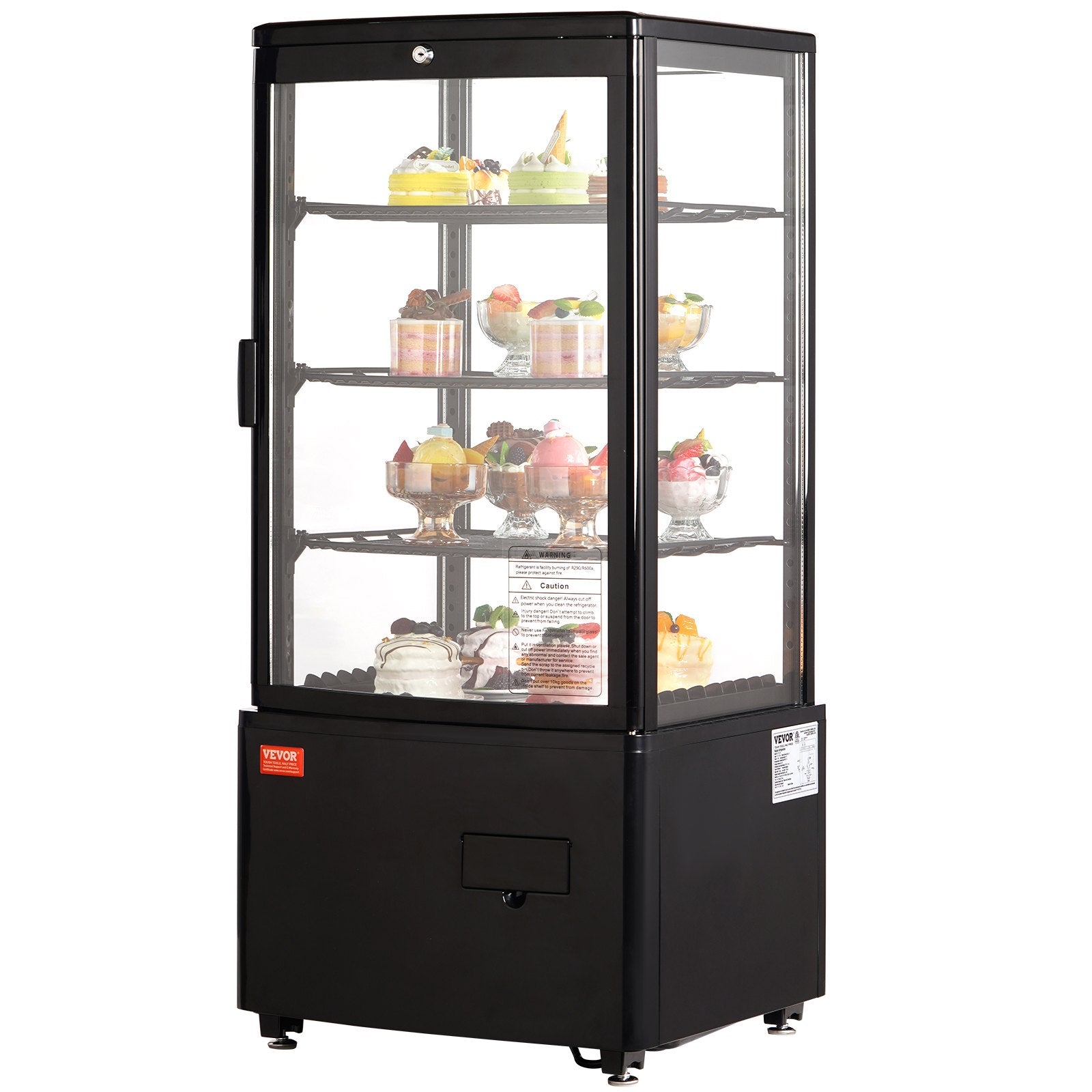Šaldoma vitrina VEVOR XC-78L(1R), 85 l talpa