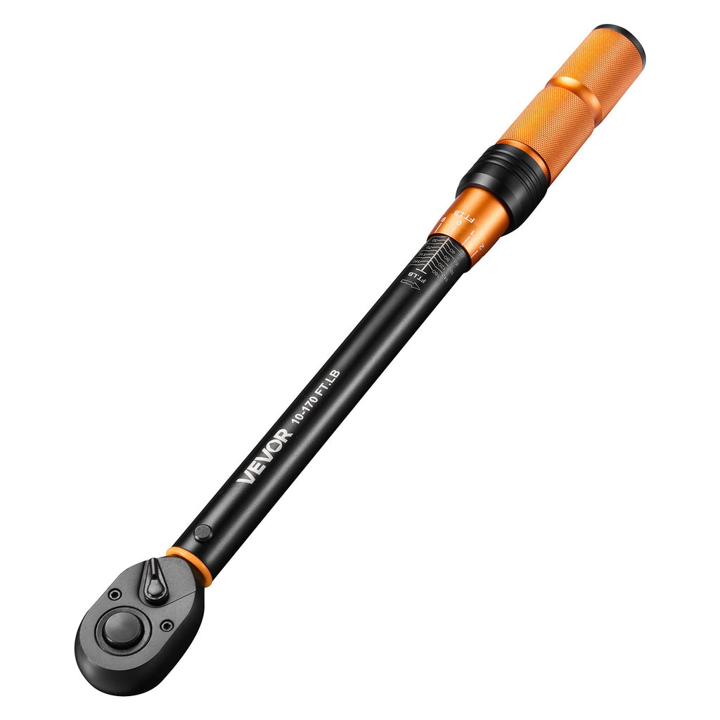 Dinamometrinis raktų rinkinys VEVOR 10-170 ft-lbs, 47 dalių