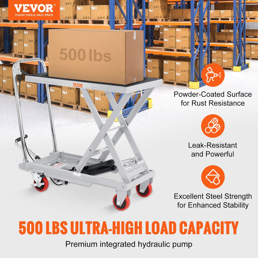 Hidraulinis kėlimo stalas VEVOR TF23, 230 kg keliamoji galia