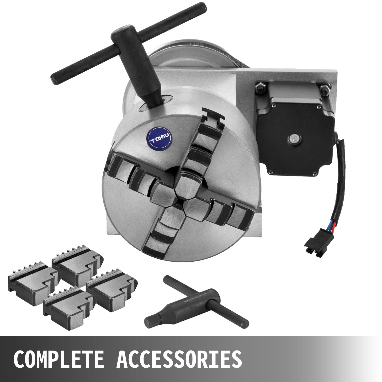 CNC sukimosi ašis VEVOR 4-oji ašis, 100 mm griebtuvas