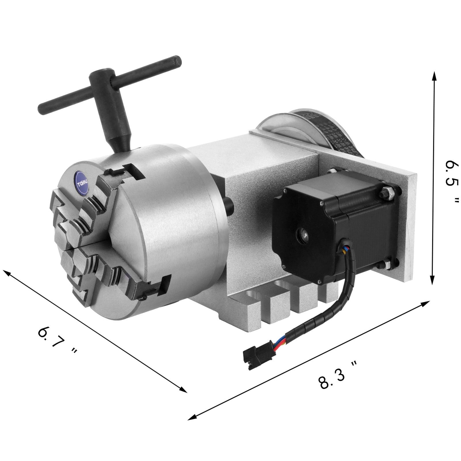 CNC sukimosi ašis VEVOR 4-oji ašis, 100 mm griebtuvas