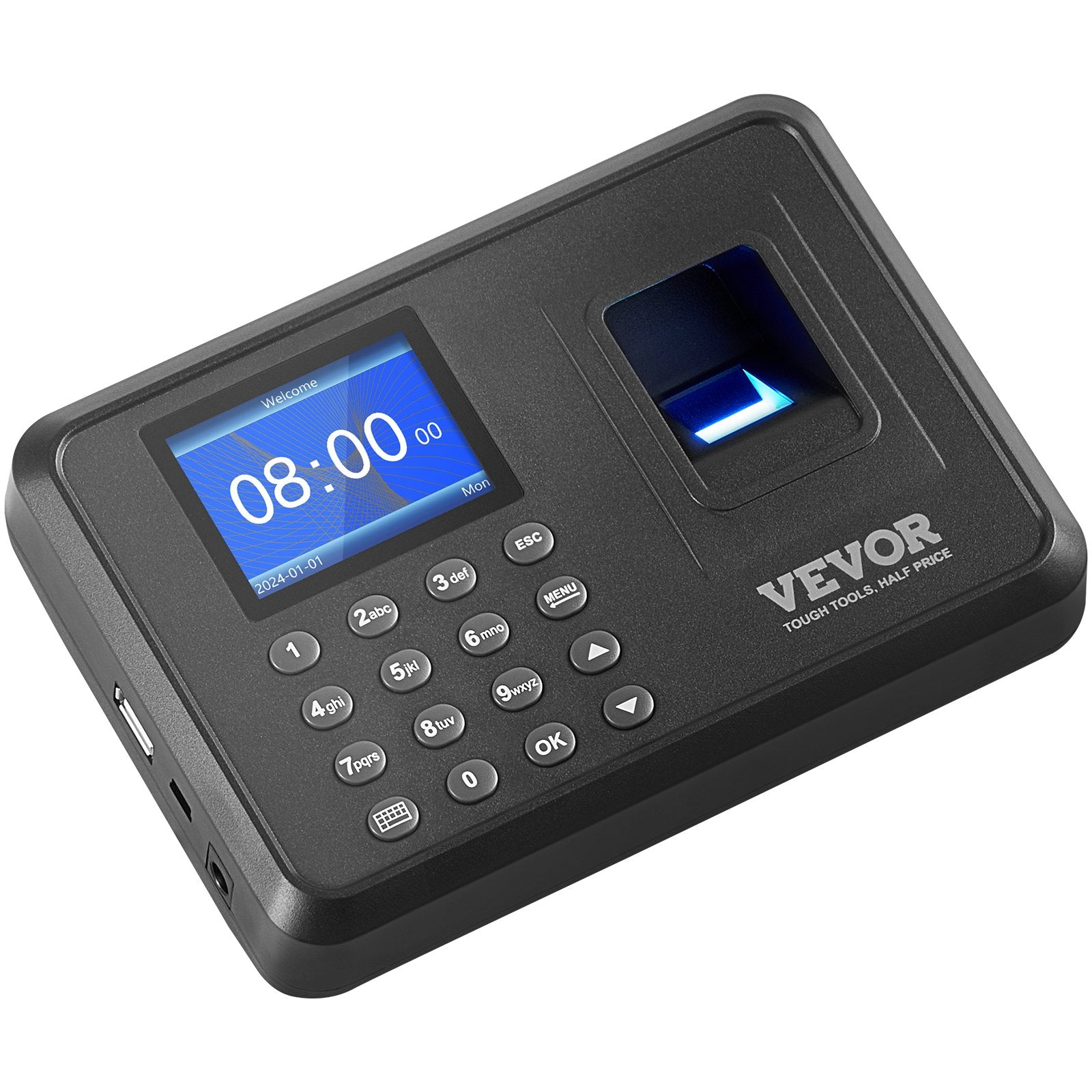 Darbo laiko apskaitos terminalas VEVOR F01H, biometrinis su pirštų atspaudų skaitytuvu