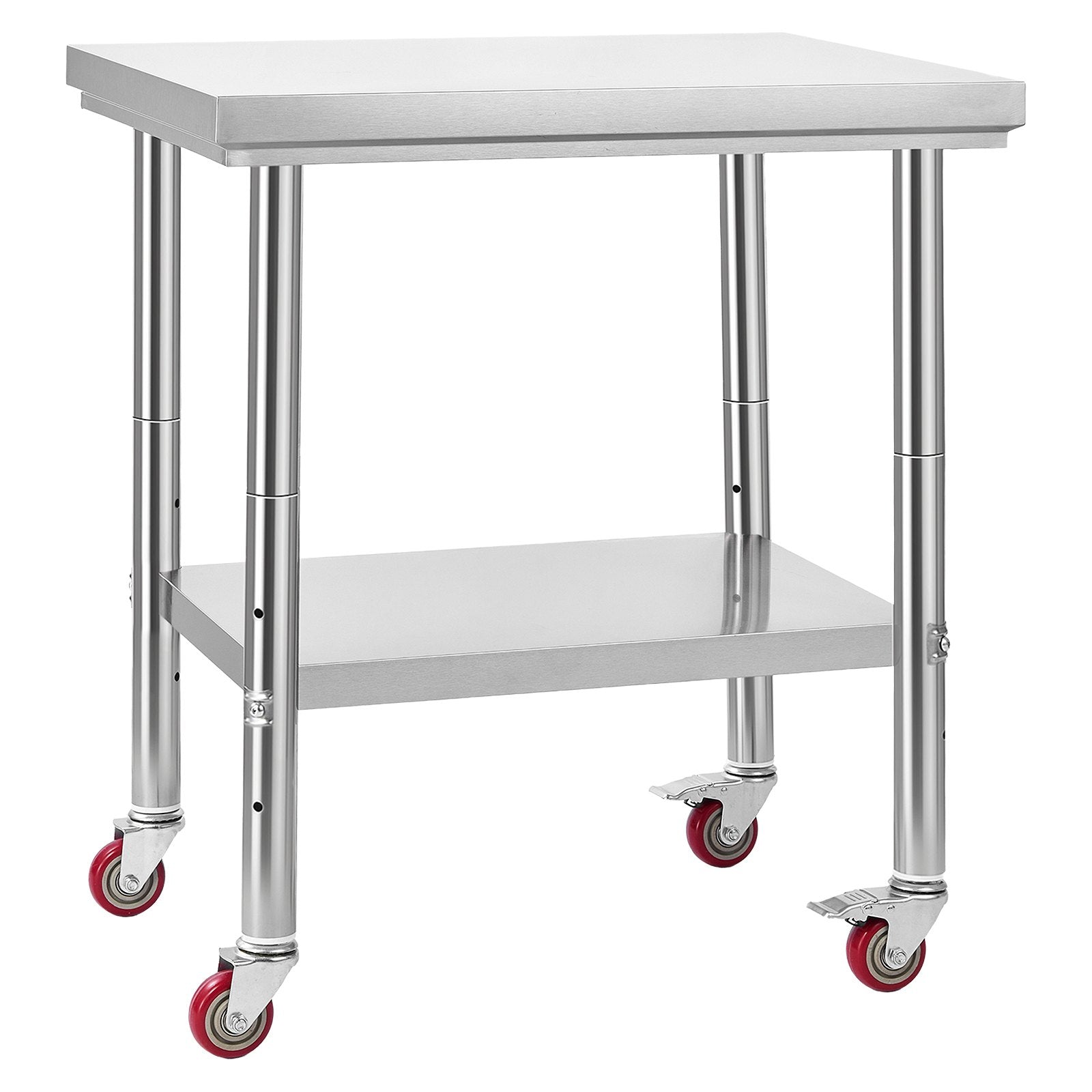 Nerūdijančio plieno stalas VEVOR GZT76*60*85, 60 x 76 cm