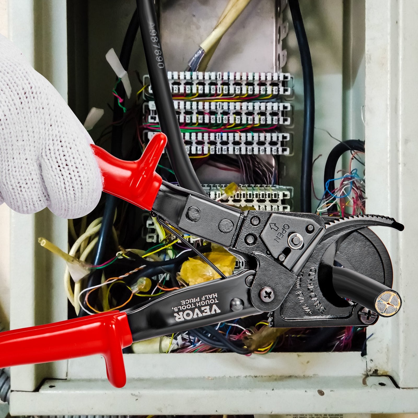 Reketinis kabelių kirpimo įrankis VEVOR HS-325A, 240 mm²