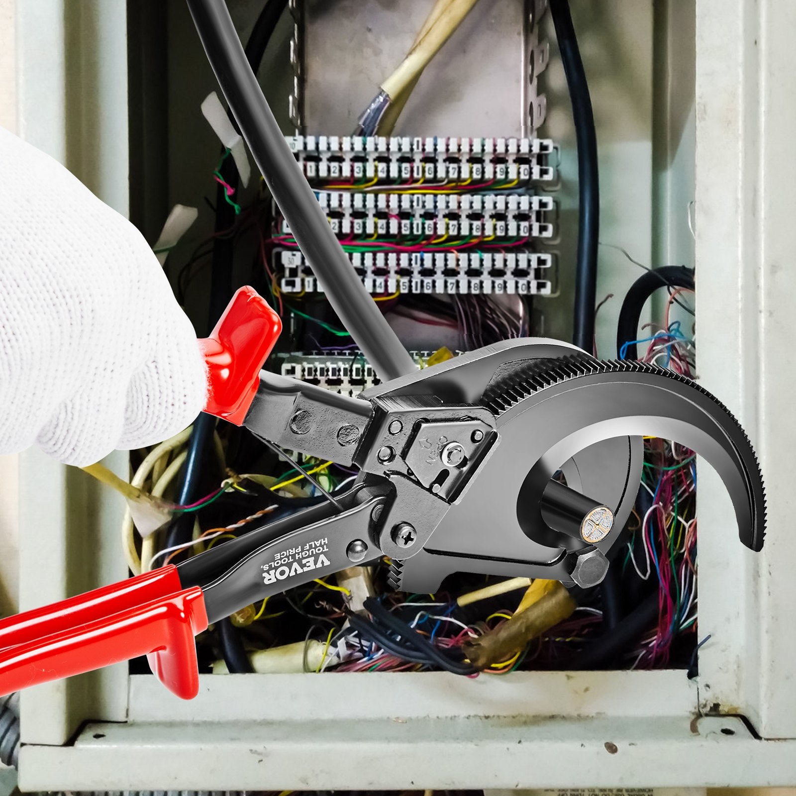 Reketinis kabelių kirpimo įrankis VEVOR HS-520A, 400 mm²
