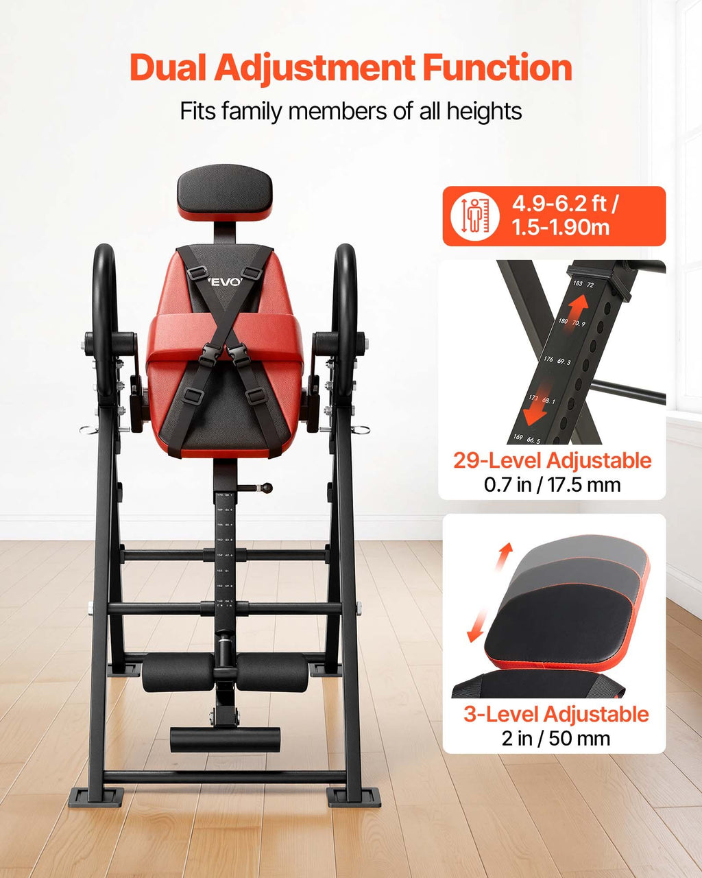 Inversinis stalas VEVOR QD002B, 136 kg apkrova