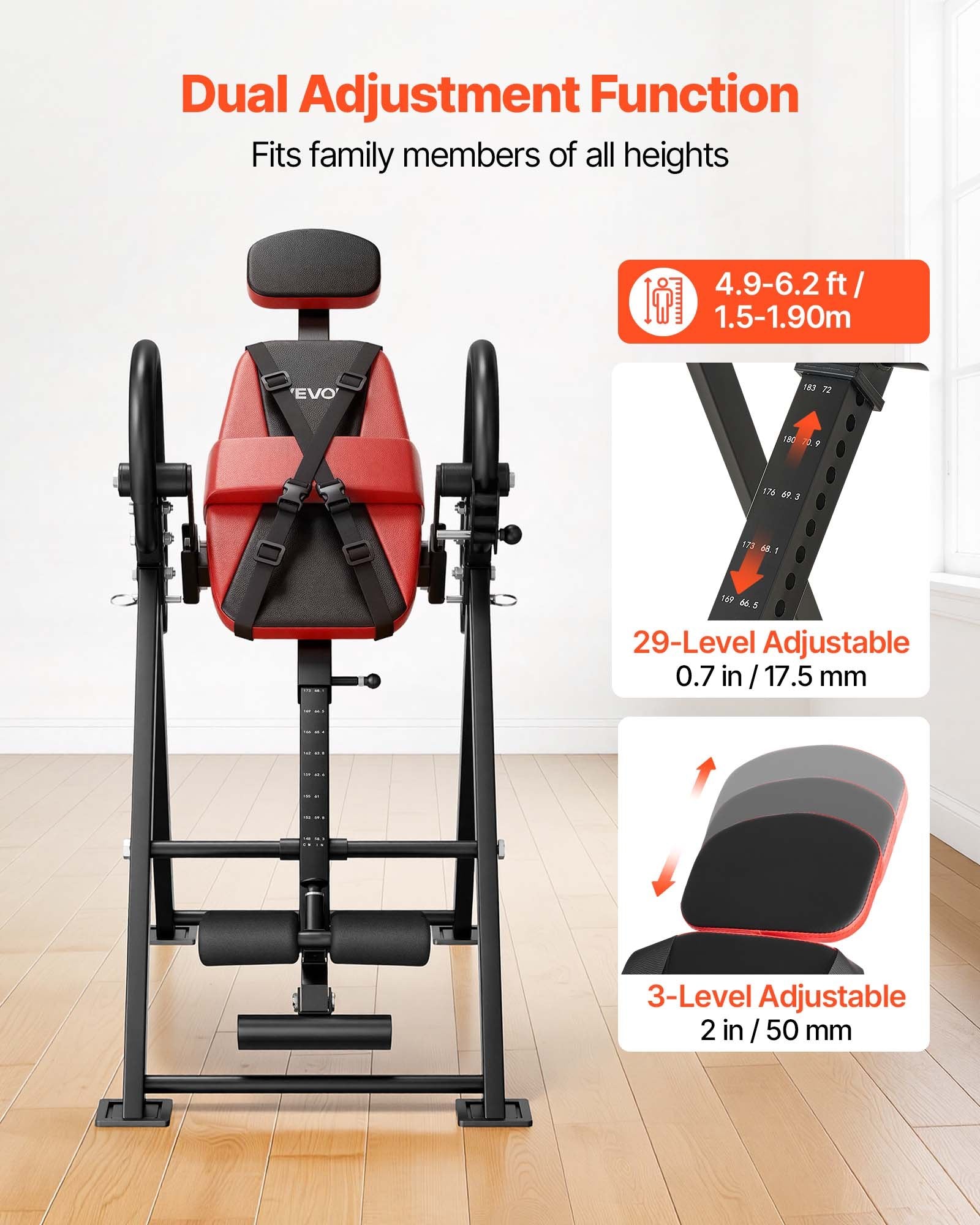 Inversinis stalas VEVOR QD002C, 136 kg apkrova