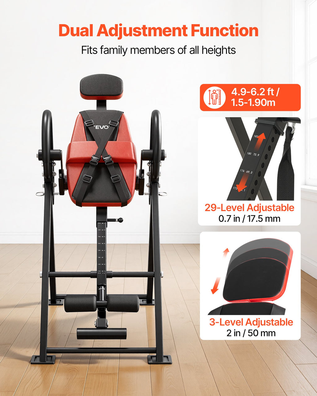 Inversinis stalas VEVOR QD002A, 136 kg apkrova