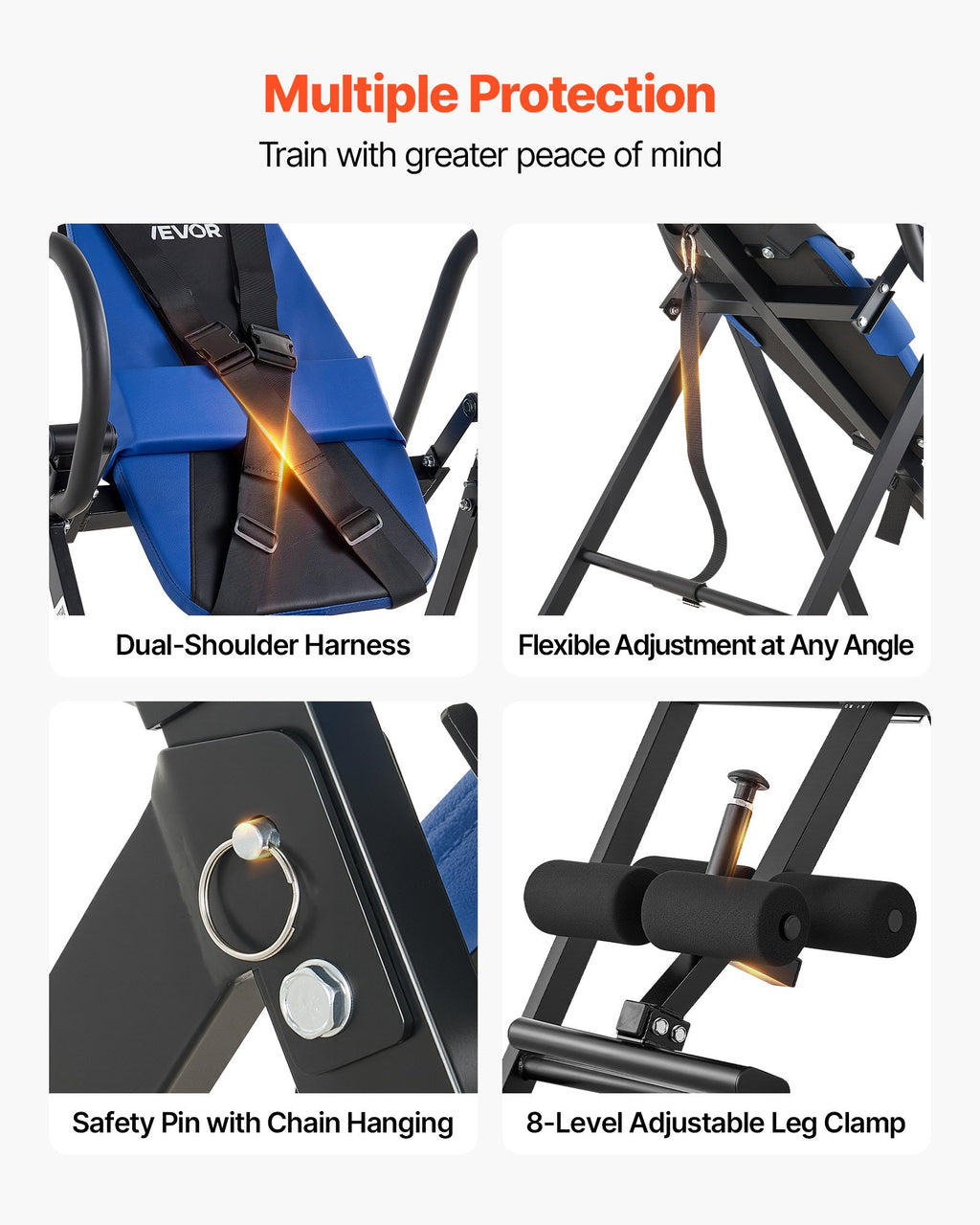 Inversinis stalas VEVOR QD002A, 136 kg keliamoji galia