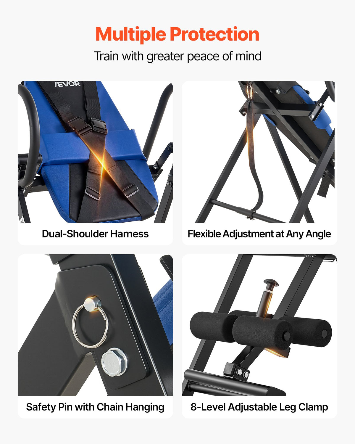 Inversinis stalas VEVOR QD002A, 136 kg keliamoji galia