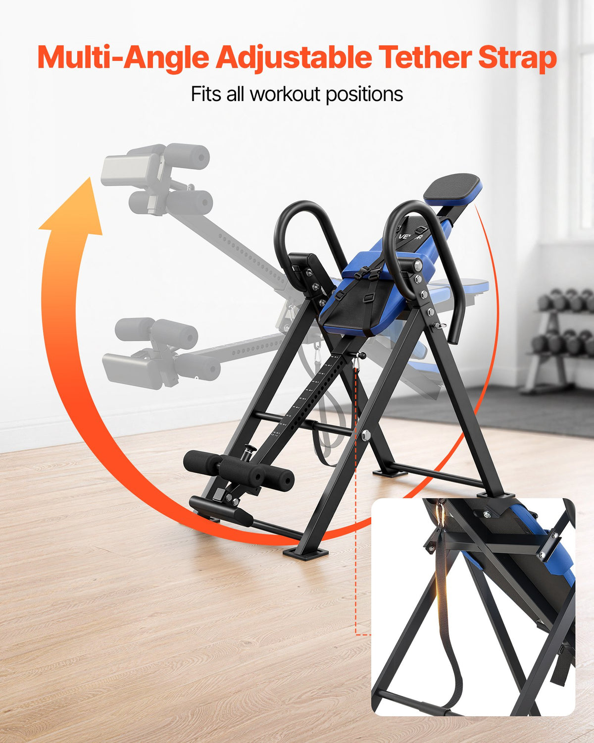 Inversinis stalas VEVOR QD002A, 136 kg keliamoji galia