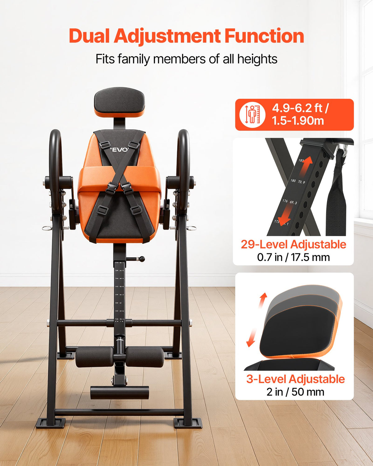 Inversinis stalas VEVOR QD002A, 136 kg apkrova