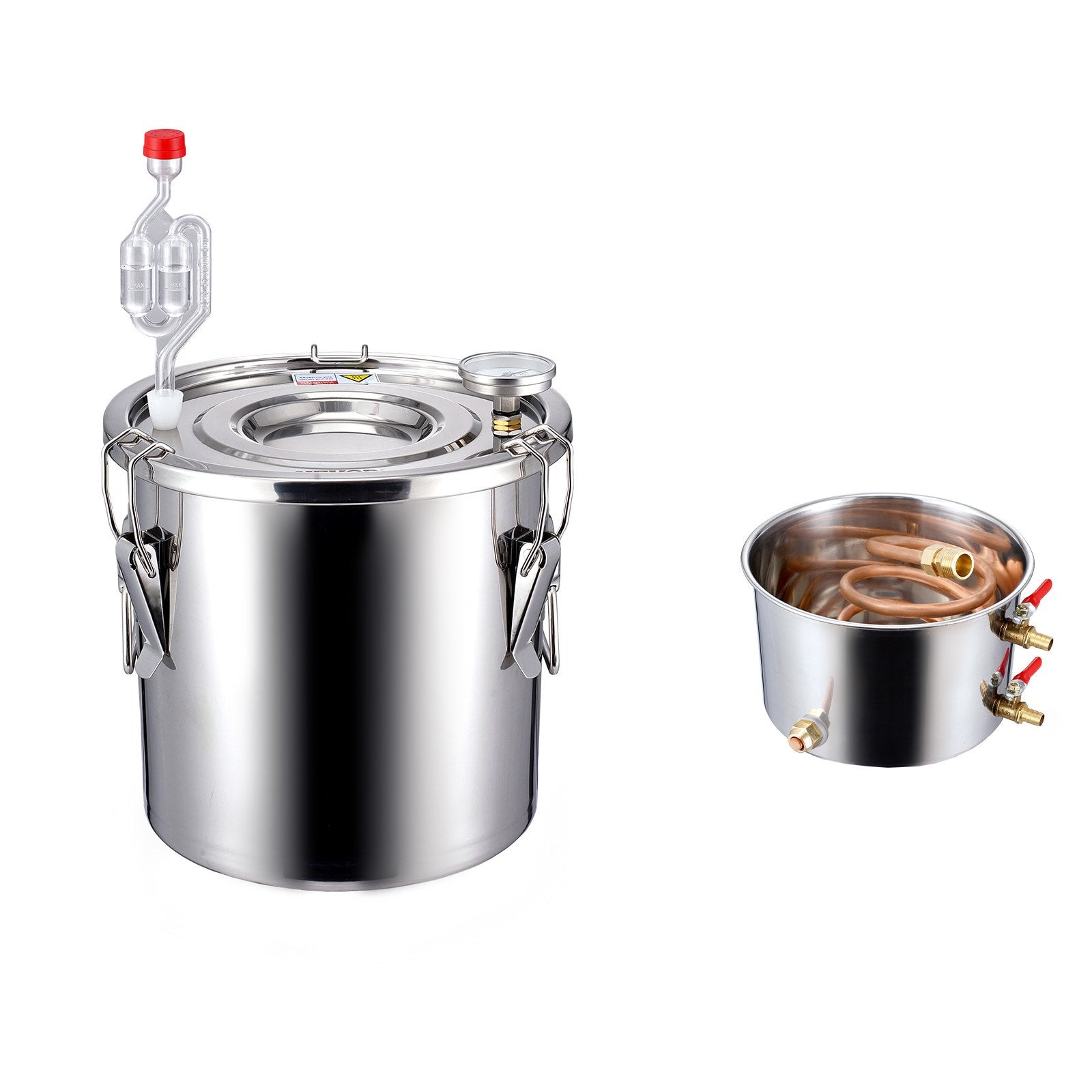 Distiliatorius VEVOR STDB-10L-U, 11,4 l talpos