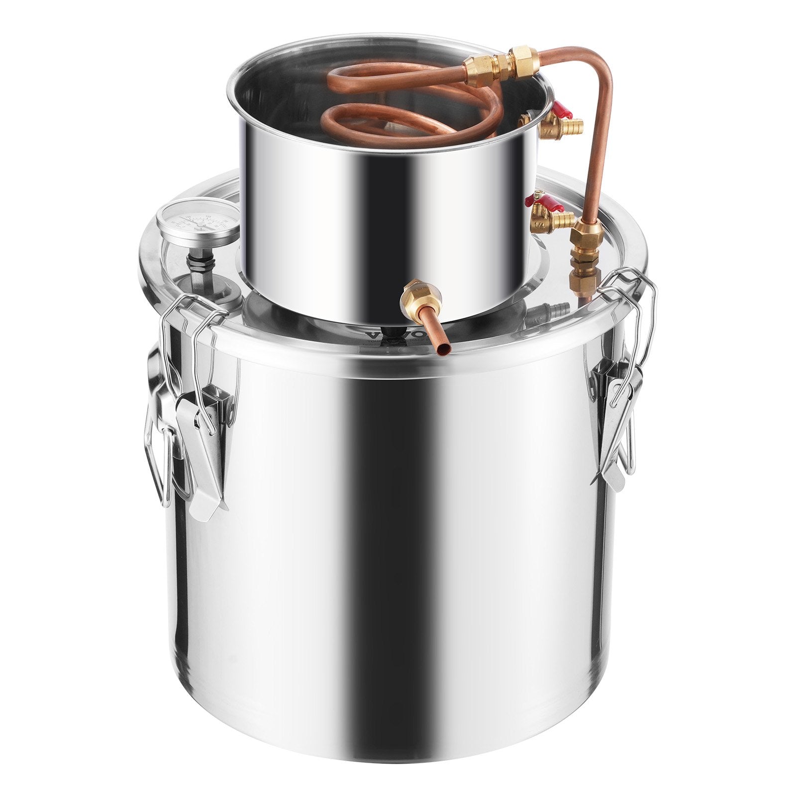 Alkoholio distiliavimo aparatas VEVOR STDB-20L, 19 l
