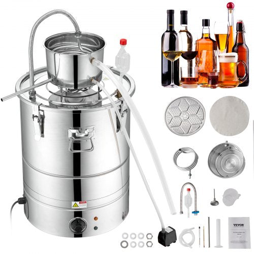 Vandens ir alkoholio distiliatorius VEVOR EZL-EH-30S-U, 30 l