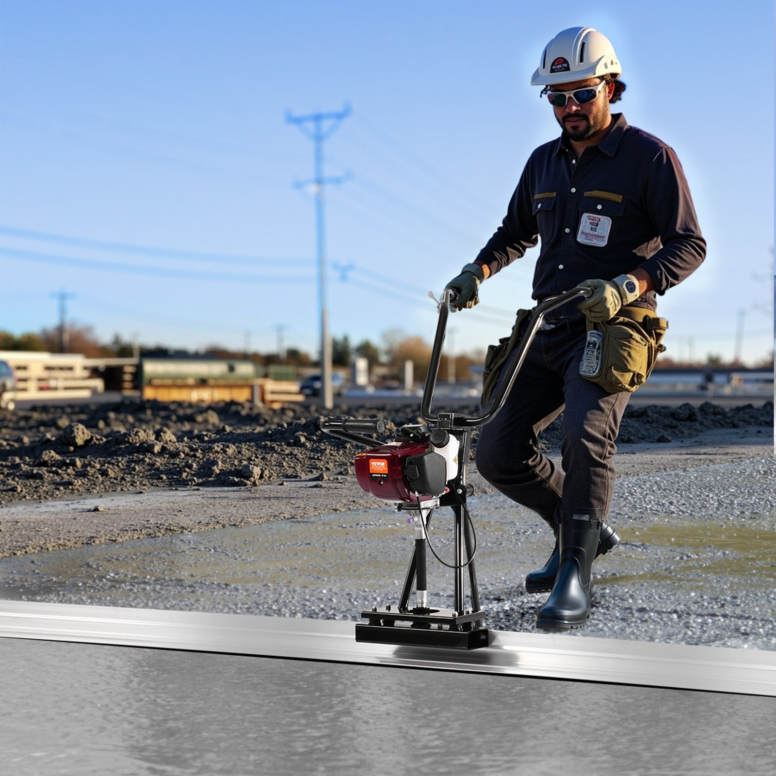 Vibracinė betono liniuotė VEVOR ZPJ-25A-4, 1,2 m