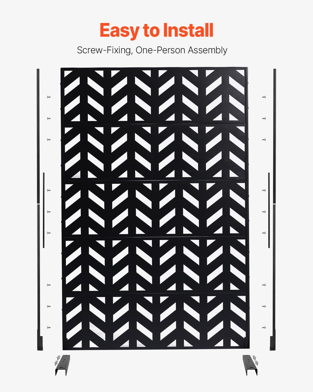Metalinė pertvara VEVOR HA-SS-05, 120x183 cm