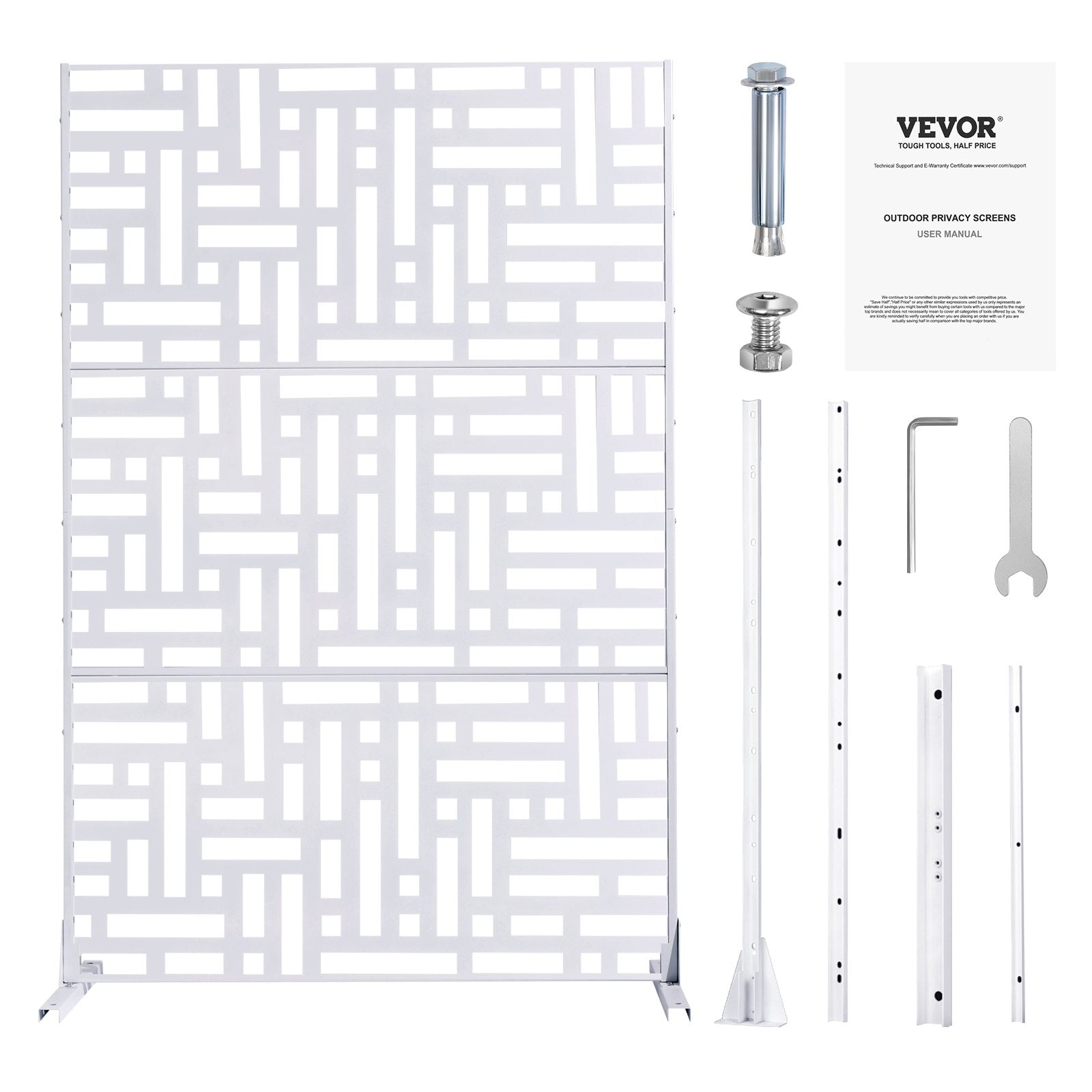Metalinė pertvara VEVOR HA-SS-03, 120 x 193 cm