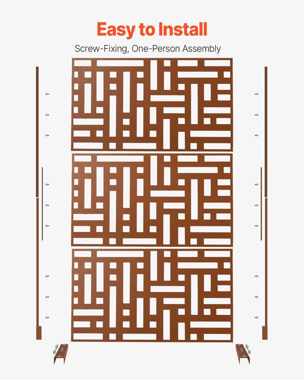 Metalinė privatumo pertvara VEVOR HA-SS-02, 120 x 193 cm