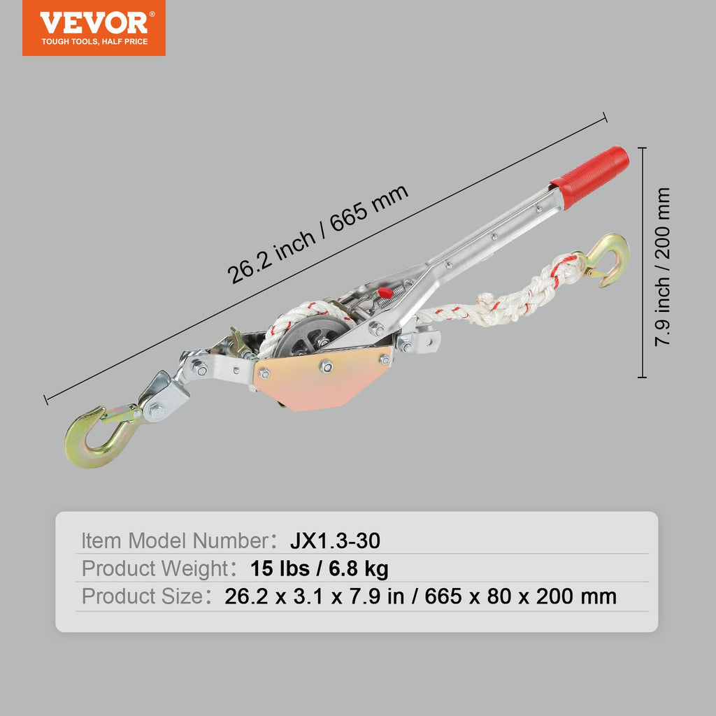 Lyninis trauktuvas VEVOR JX1.3-30, 750 kg galia