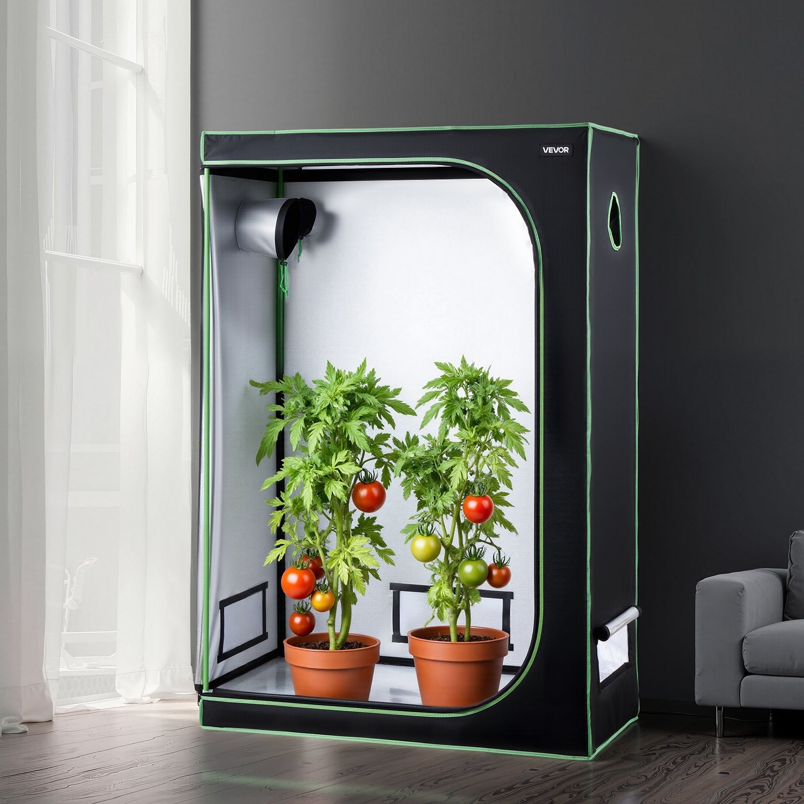 Auginimo palapinė VEVOR HX12060180, 120 x 60 x 180 cm