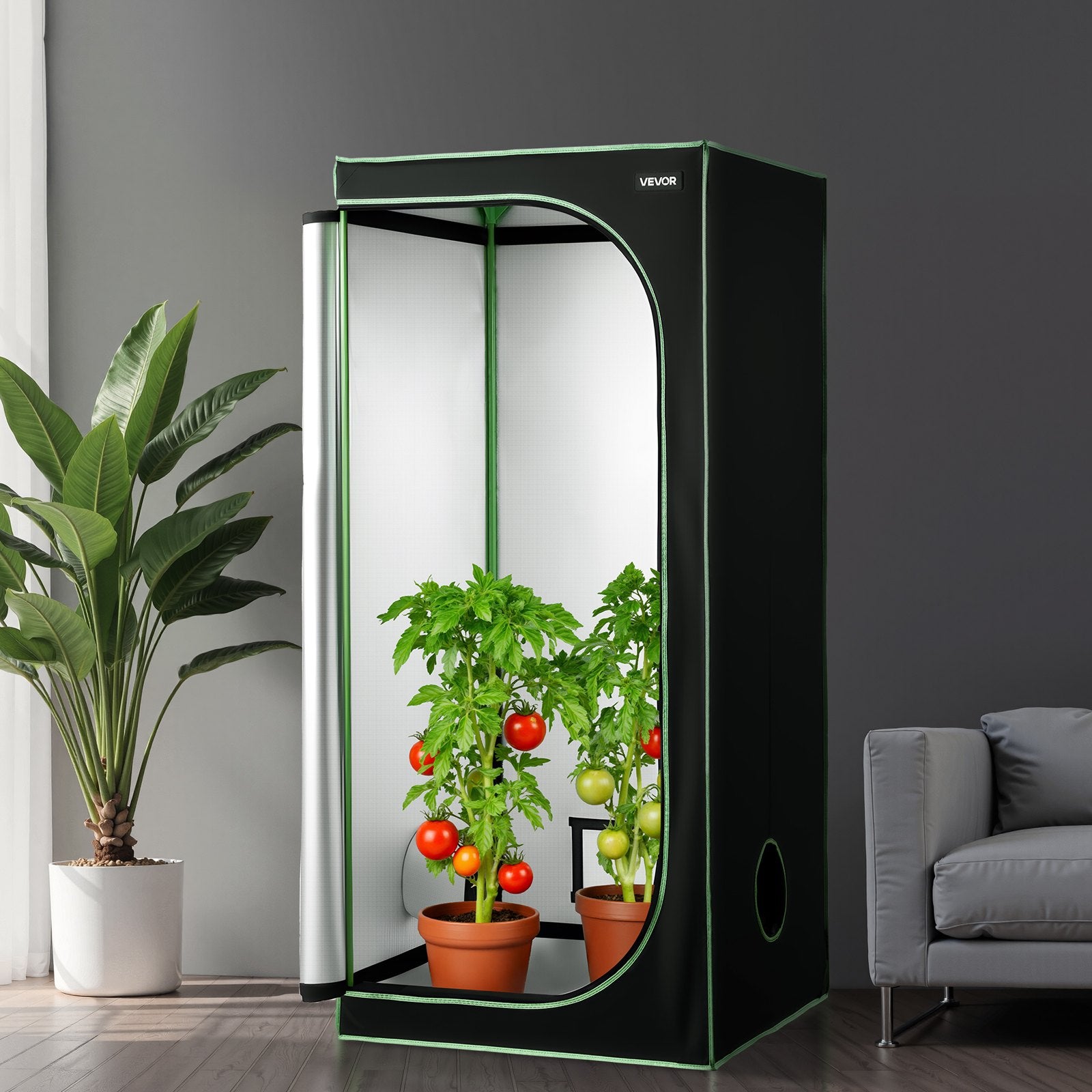 Auginimo palapinė VEVOR HX8080180, 80 x 80 x 180 cm