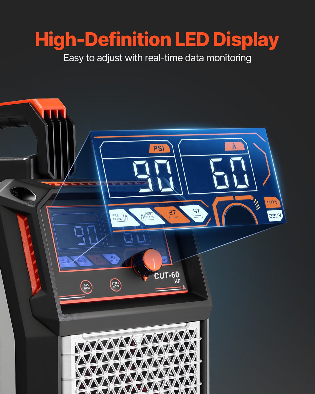 Plazminis pjovimo aparatas VEVOR CUT-60, 60A, 400V