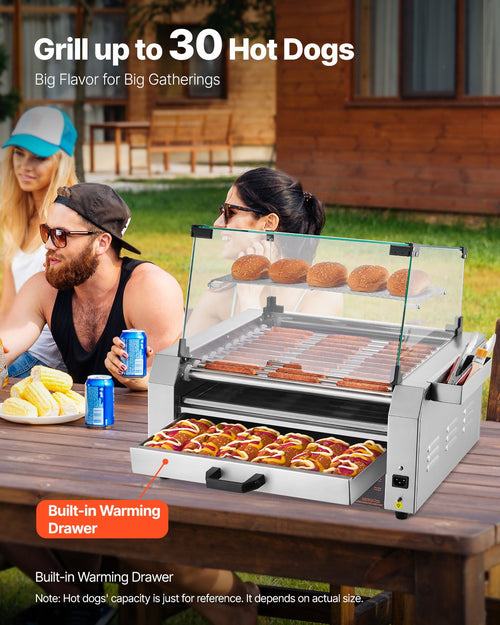 Dešrainių kepimo aparatas VEVOR HD11, 2400W