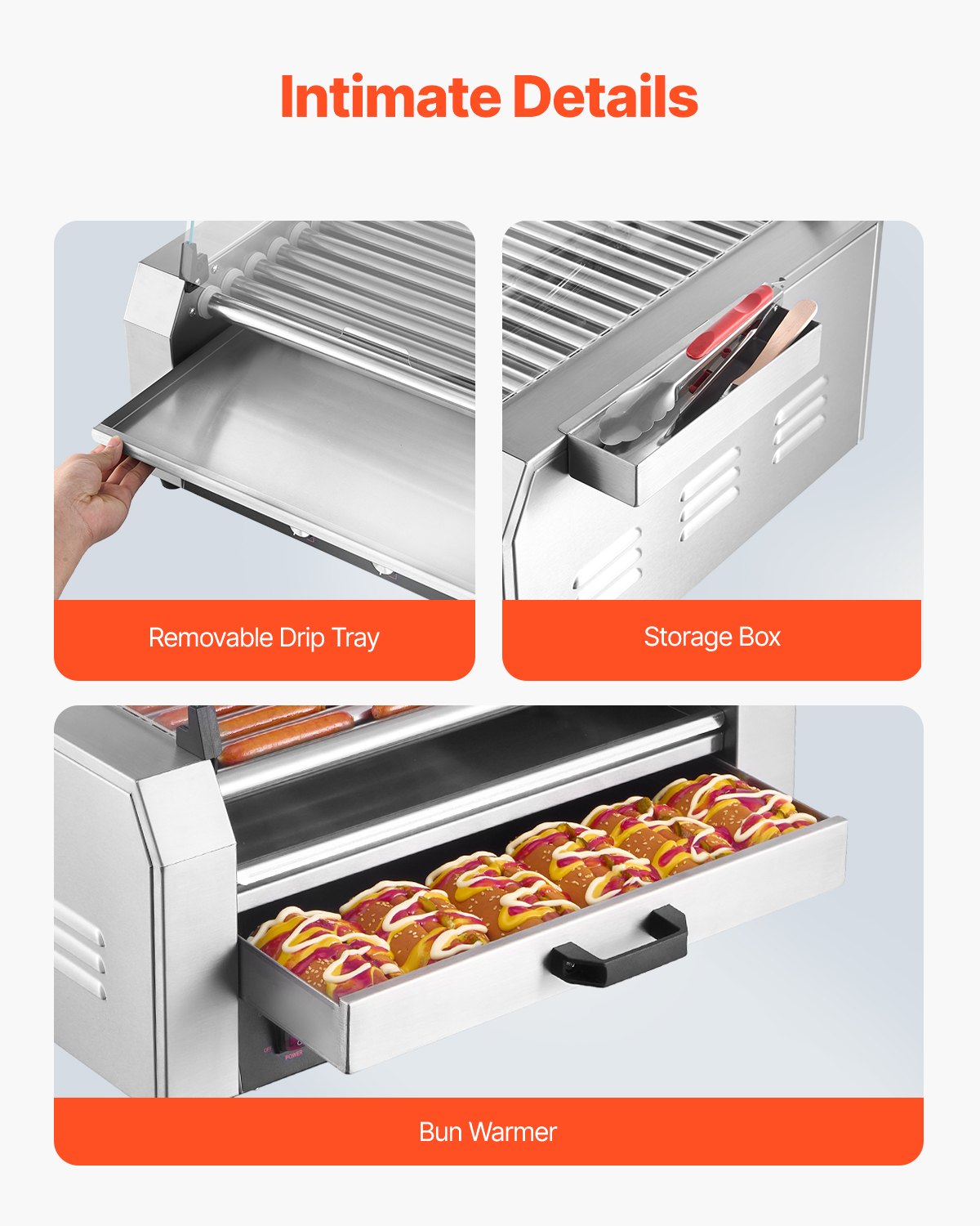 Dešrainių kepimo aparatas VEVOR HD11, 2400W