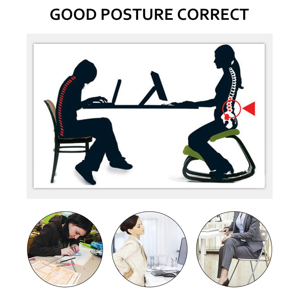 Ergonominė klūpėjimo kėdė VEVOR White Oak, 100 kg apkrova