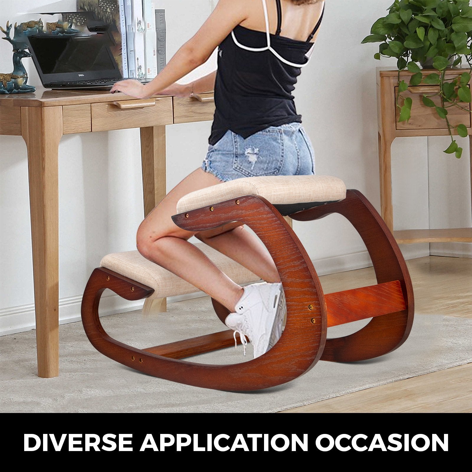 Ergonominė klūpėjimo kėdė VEVOR, 100 kg apkrova