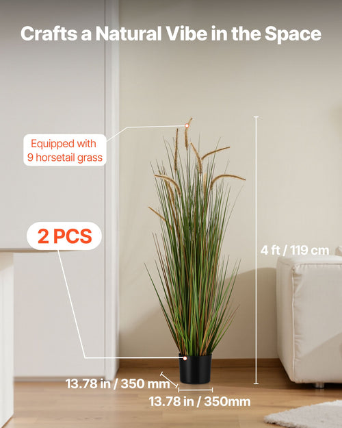 Dirbtinis augalas VEVOR SS004, 119 cm (2 vnt.)
