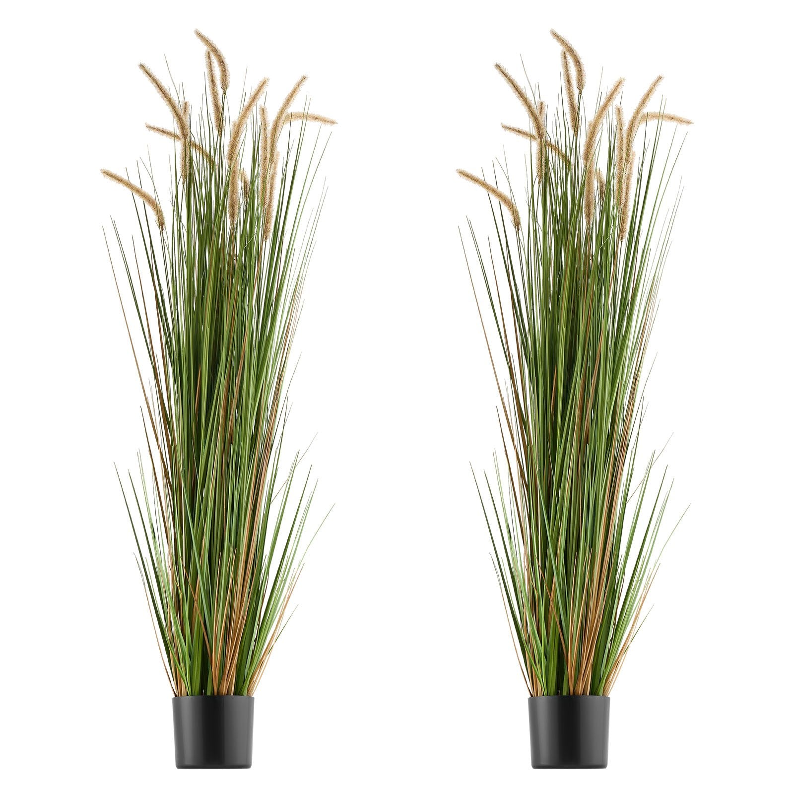 Dirbtinė nendrinė žolė VEVOR SS005, 150 cm (2 vnt.)