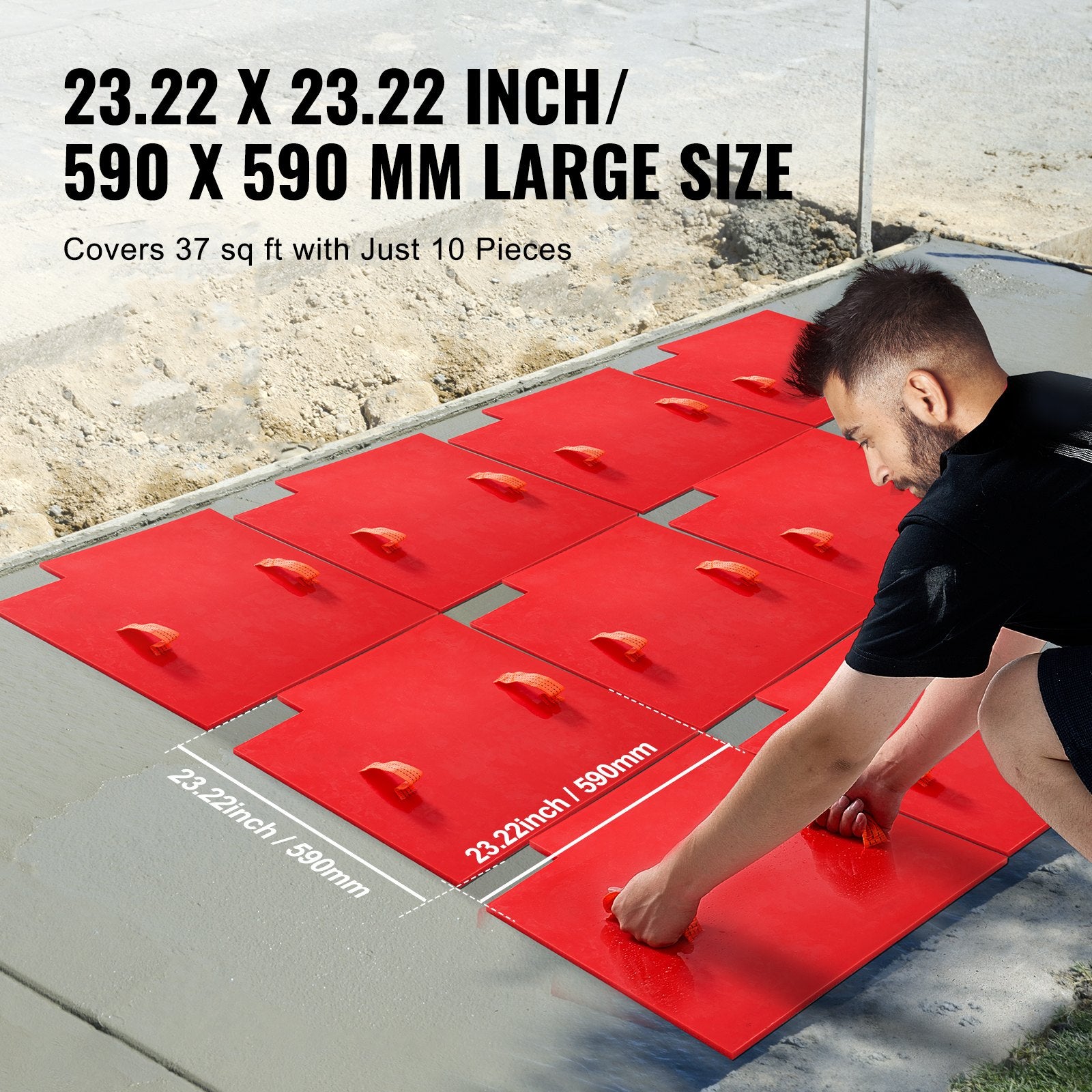 Betono štampavimo forma VEVOR YX-06, 61 x 61 cm