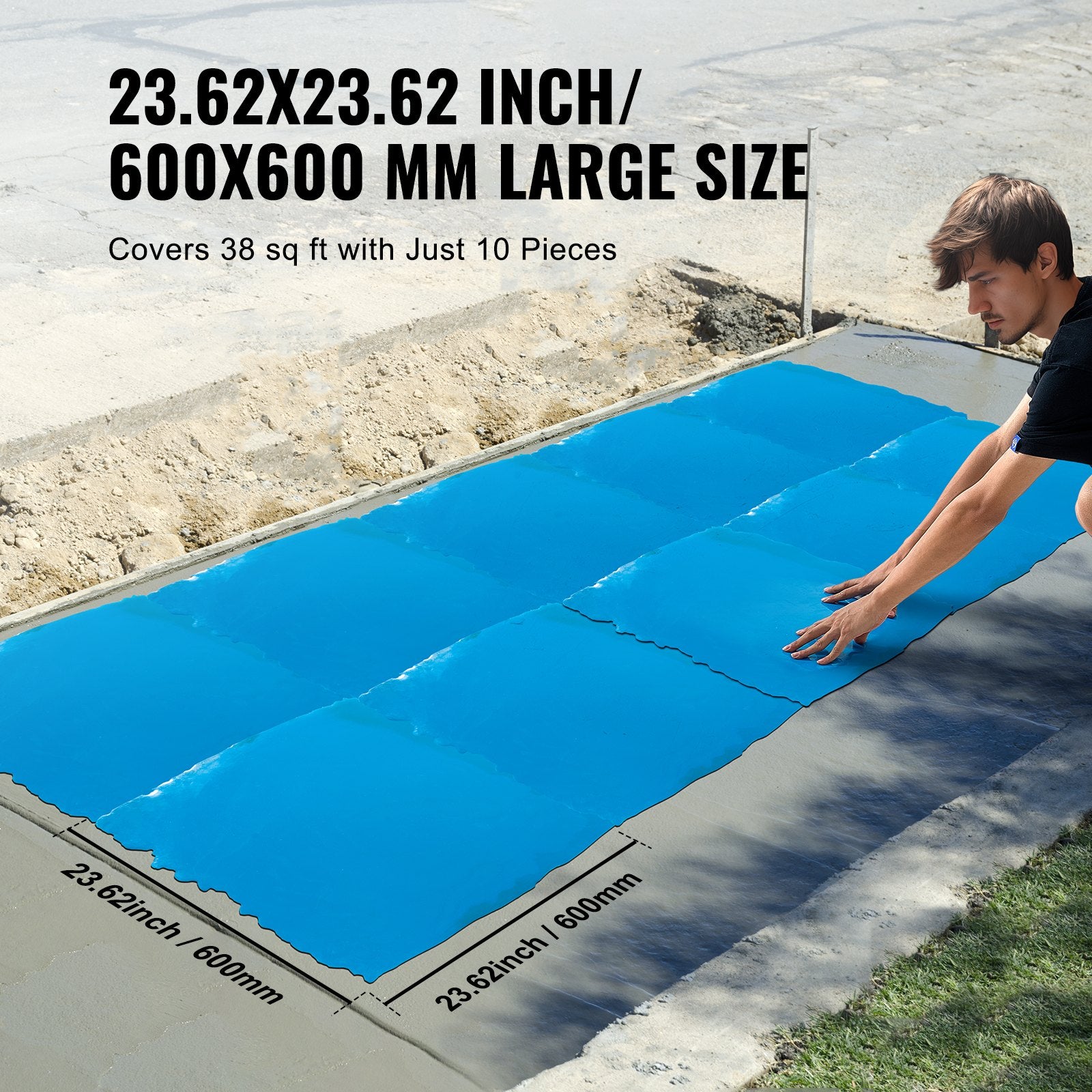 Betono štampavimo forma VEVOR YX-05, 60x60 cm