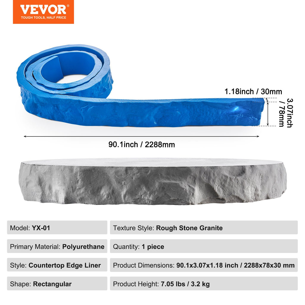 Betono spaudas VEVOR YX-01, 2288x78 mm