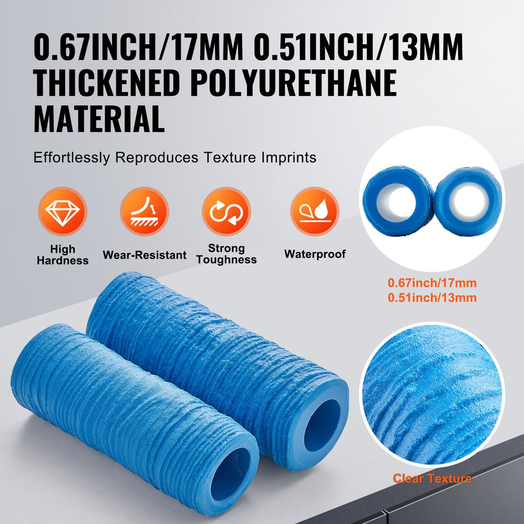 Betono tekstūros volai VEVOR YX-03, 2 vnt. rinkinys