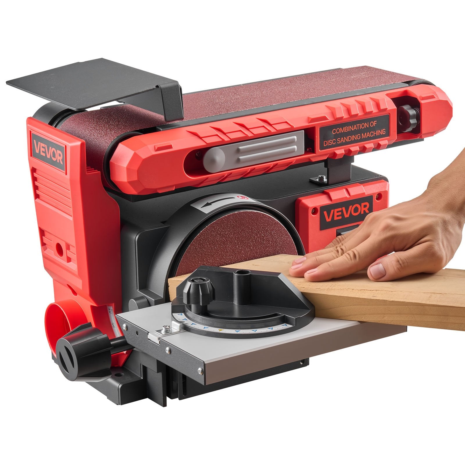 Kombinuotos juostinės ir diskinės šlifavimo staklės VEVOR BSH1510C, 400 W