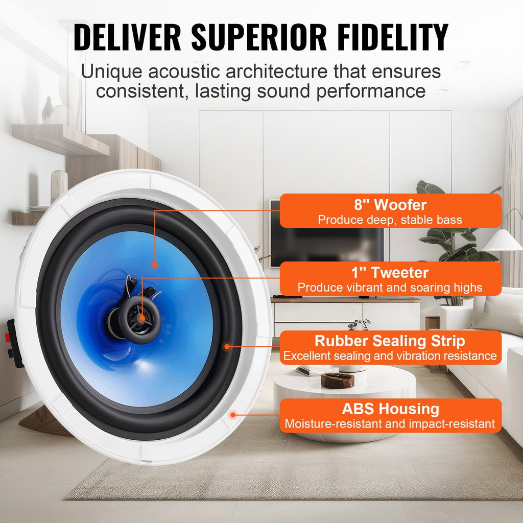 Įmontuojami lubiniai garsiakalbiai VEVOR 638, 50 W