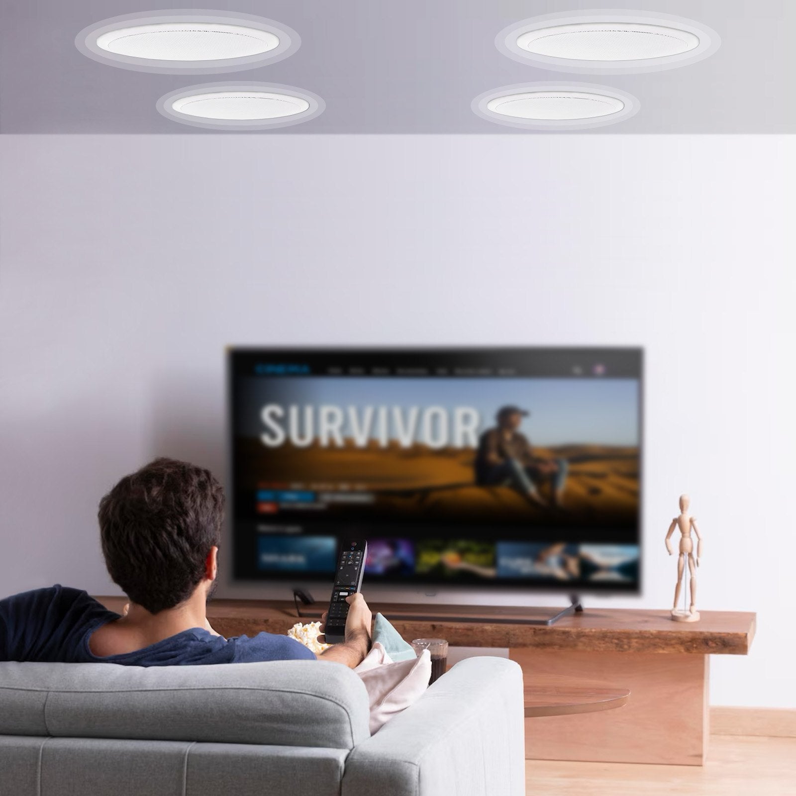Į lubas montuojami garsiakalbiai VEVOR 638, 100 W