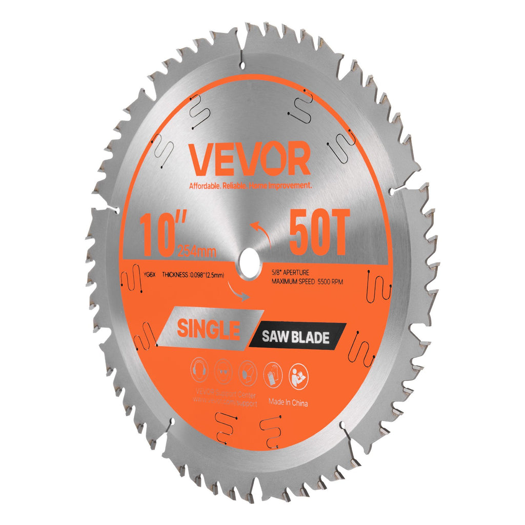 Diskinis pjūklas medžiui VEVOR 254*2.5*15.875-50T, 254 mm skersmens
