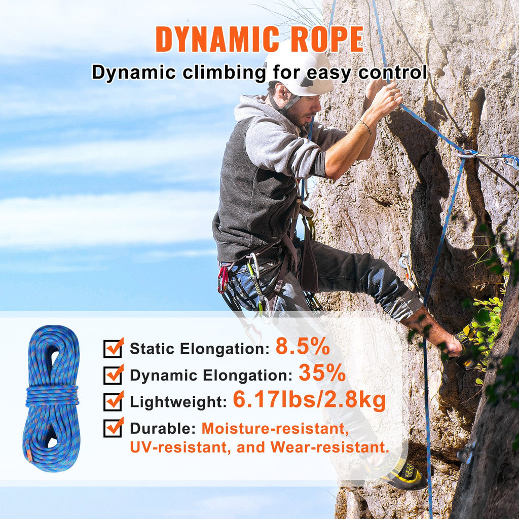 Dinaminė laipiojimo virvė VEVOR ROPE-D-102-131, 40 m