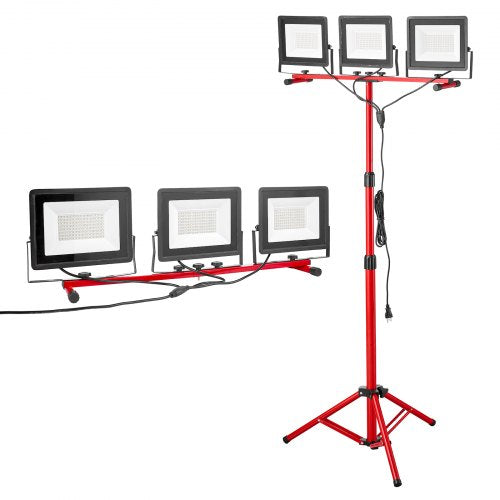 LED darbinis šviestuvas su stovu VEVOR RBSDGZD-008, 15000 lm