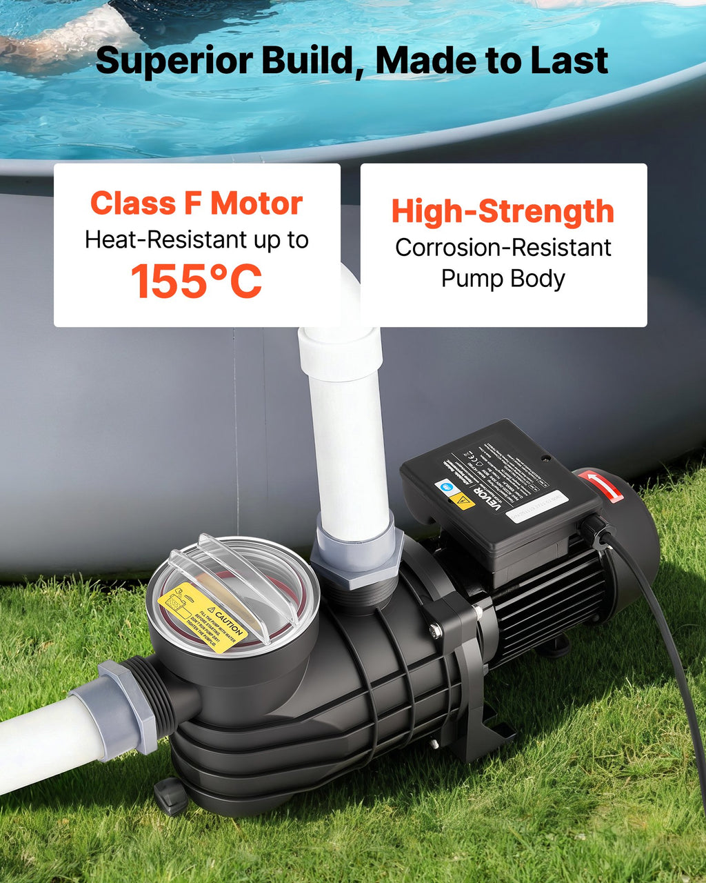 Antžeminių baseinų siurblys VEVOR HCP250, 250 W