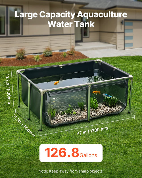 Antžeminis žuvų tvenkinys VEVOR DS-203, 480 l