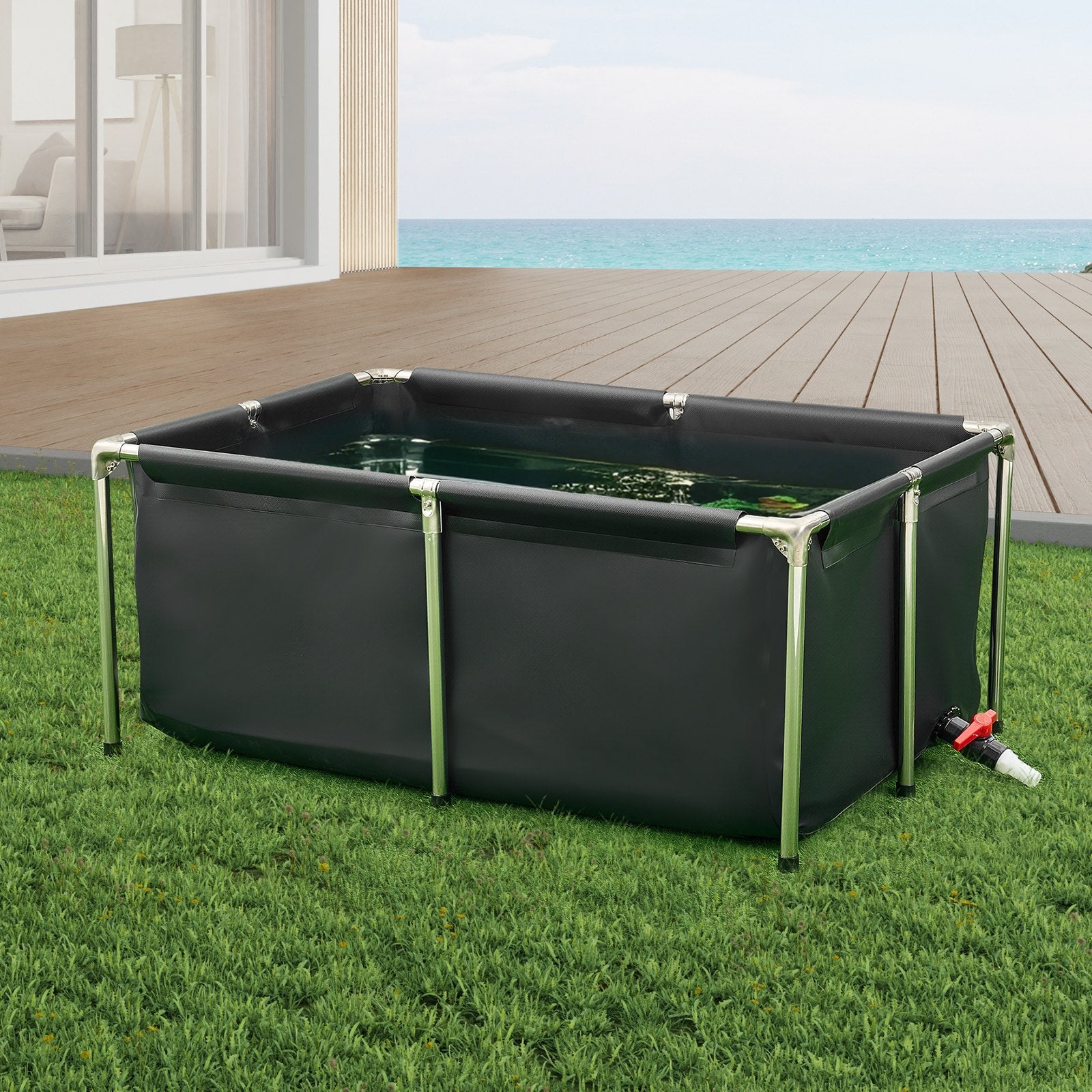 Sulankstomas tvenkinys žuvims VEVOR DS-204, 480 l