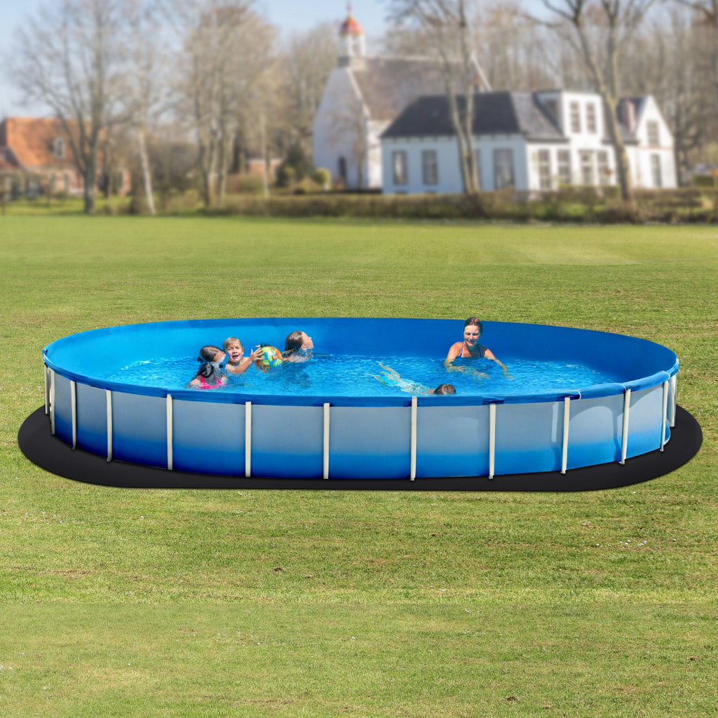 Ovalus baseino dugno paklotas VEVOR 1224OV, 12 x 24 ft