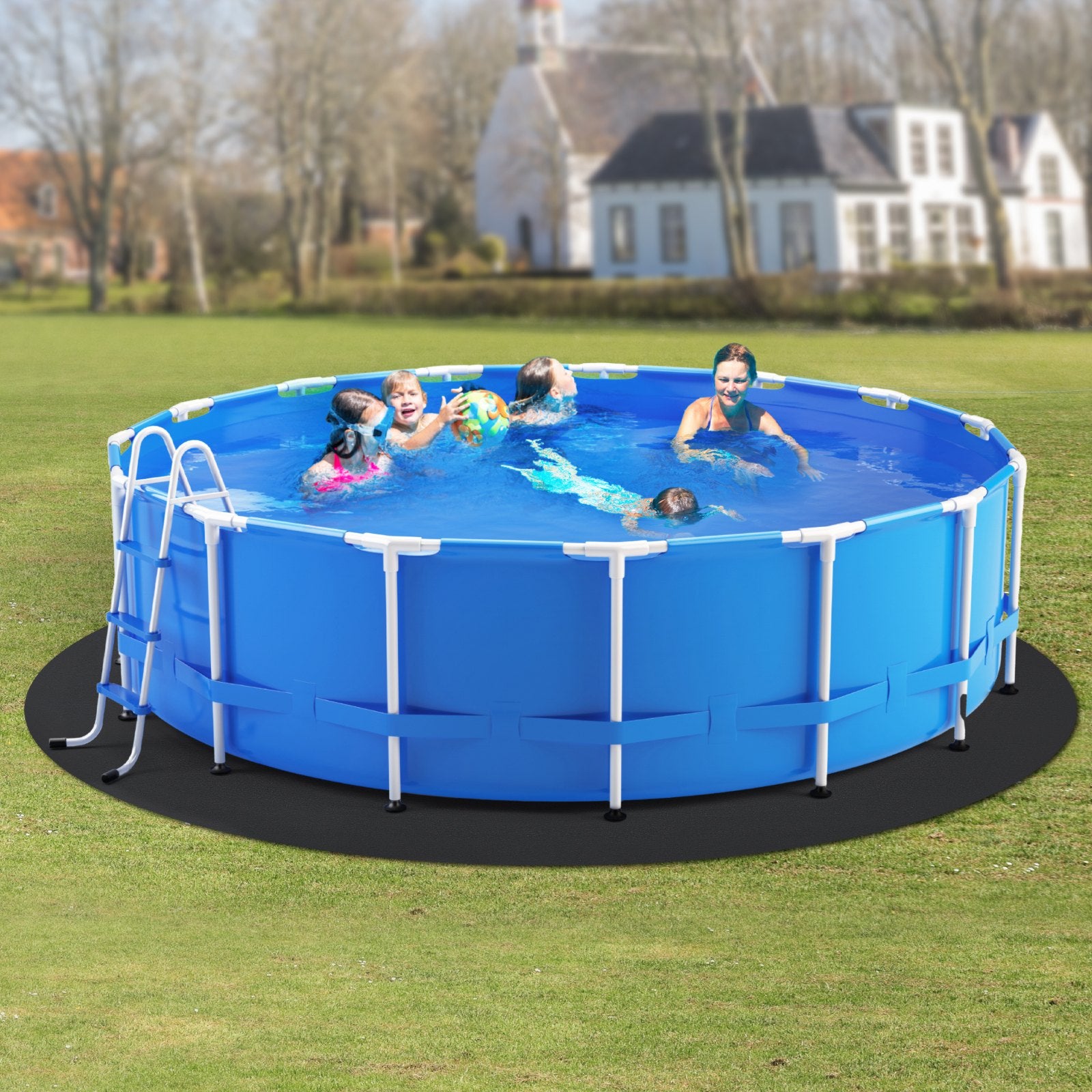 Baseino dugno paklotas VEVOR 15R, 4,57 m skersmens